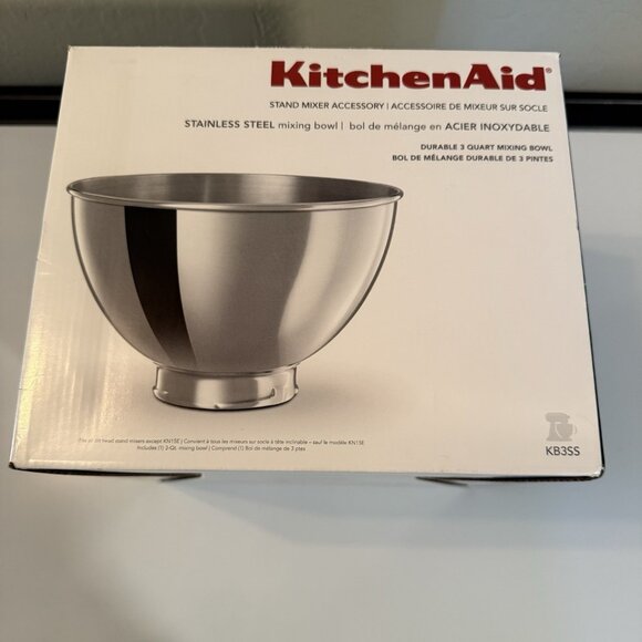 KitchenAid Other - KitchenAid 3-Quart Mixing Bowl Stand Mixer Stainless Steel KB3SS